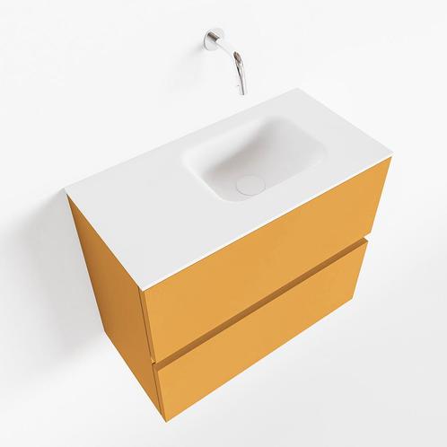 MONDIAZ ADA 60cm toiletmeubel ocher. LEX wastafel talc, Doe-het-zelf en Verbouw, Sanitair, Bad, Nieuw, Ophalen of Verzenden