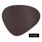 Tragar Placemats Set 6 – Bruin – Kunststof 35x45cm –, Huis en Inrichting, Ophalen of Verzenden, Nieuw