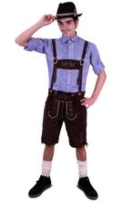 Korte Lederhosen Bruin Echt Leer 58 XL Oktoberfest Suede Tir, Kleding | Heren, Carnavalskleding en Feestkleding, Nieuw, Carnaval