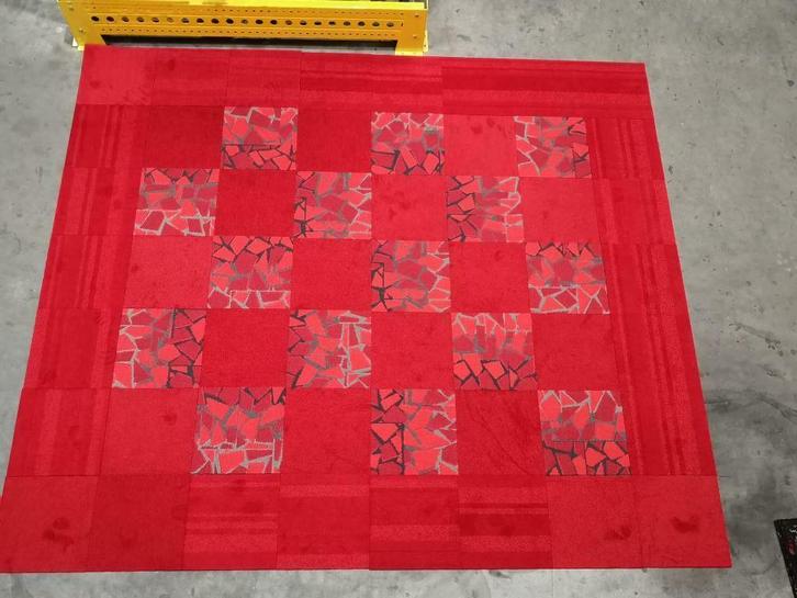 Rode Tapijttegels | Uitverkoop | Afhalen &amp; Bezorgen | Outlet, Huis en Inrichting, Stoffering | Vloerbedekking, Rood, 25 tot 50 m²