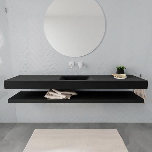 Badkamermeubel AQS Ibiza 200 cm met Planchet Solid Surface, Huis en Inrichting, Badkamer | Badkamermeubels, Overige typen, Nieuw