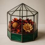 Decoratief ornament - Frankrijk - Gegoten glas terrarium