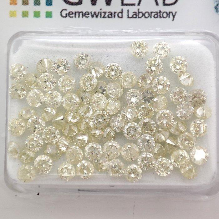 Zonder minimumprijs - 82 pcs Diamant (Natuurlijk gekleurd) -, Sieraden, Tassen en Uiterlijk, Edelstenen