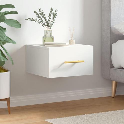 vidaXL Nachtkastje wandgemonteerd 35x35x20 cm wit, Huis en Inrichting, Kasten | Overige, Nieuw, Verzenden