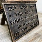 Plaque - Railroad sign - Gietijzer