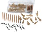 Camouflage Lead Clip set + Swivels + Sleeves 10 st., Watersport en Boten, Hengelsport | Karpervissen, Verzenden, Nieuw, Overige typen