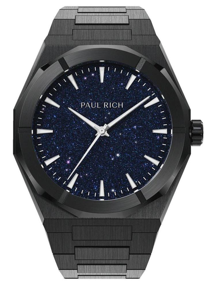 Paul Rich Star Dust II Black SD201 horloge, Sieraden, Tassen en Uiterlijk, Horloges | Heren, Polshorloge, Nieuw, Overige merken