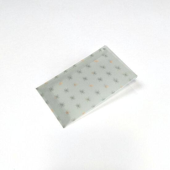 Transparante envelop met patroon 6,5 x 10,5 cm, Hobby en Vrije tijd, Kaarten | Zelf maken, Verzenden