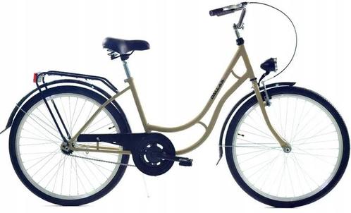 Meisjesfiets - 26 inch fiets  - retro - cappuccino bruin, Fietsen en Brommers, Fietsen | Dames | Damesfietsen, Nieuw, Ophalen of Verzenden