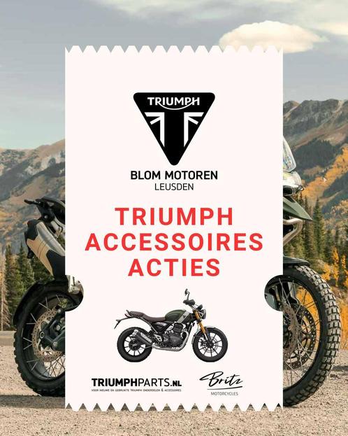 Triumph accessoires acties, tot €1500 accessoires gratis!, Motoren, Motoren | Triumph