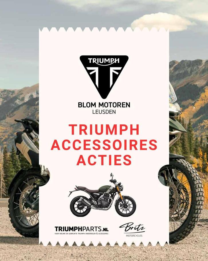 Triumph accessoires acties, tot €1500 accessoires gratis!, Motoren, Motoren | Triumph
