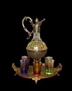 WMF / Geislingen - Tafelservies - Geëmailleerd glas -, Antiek en Kunst