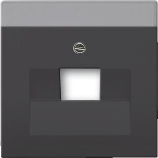 Busch-Jaeger Future Linear afdekplaat 1xRJ45/ RJ11 MAT, Doe-het-zelf en Verbouw, Elektra en Kabels, Stopcontact, Nieuw