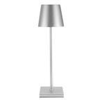 Tafellamp | Deluxe | LED | Dimbaar | Oplaadbaar | Zilver, Nieuw