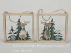 Houten Raam met rendier 14*14*2cm. Per STUK leuk cadeautje, Ophalen of Verzenden, Nieuw