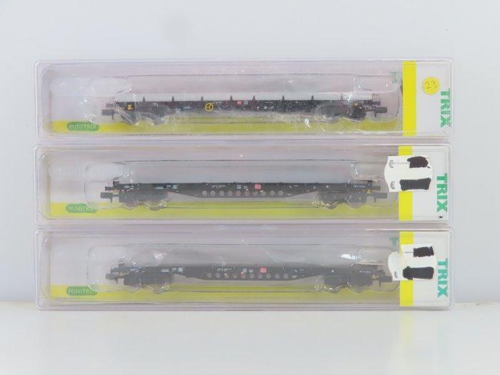 Minitrix N - 15271-05/06/20 - Modeltrein goederenwagon (3) -, Hobby en Vrije tijd, Modeltreinen | N-Spoor