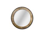 Wandspiegel Teakhout | Rond 90 cm, Huis en Inrichting, Woonaccessoires | Spiegels, Ophalen of Verzenden, Nieuw