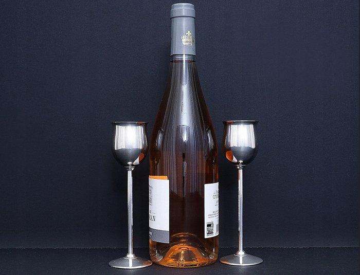Wijnglas (12) - Set van 12 Italiaanse massieve zilveren 800, Antiek en Kunst, Antiek | Goud en Zilver
