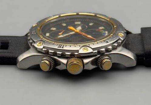 Dugena - Diver Chronograph 200M Bicolor, Edelstahl/Gold,, Sieraden, Tassen en Uiterlijk, Horloges | Heren