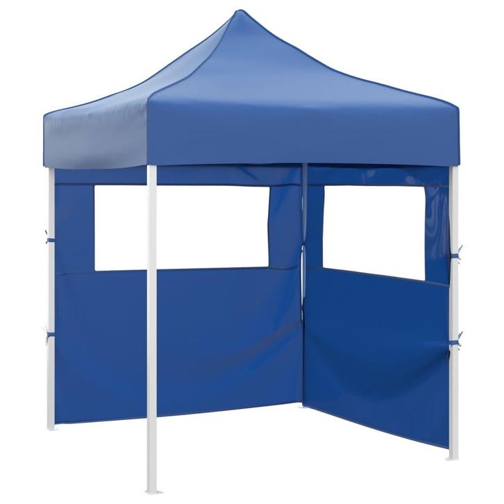 vidaXL Partytent met 2 zijwanden inklapbaar 2x2 m staal, Tuin en Terras, Partytenten, Partytent, Nieuw, Verzenden