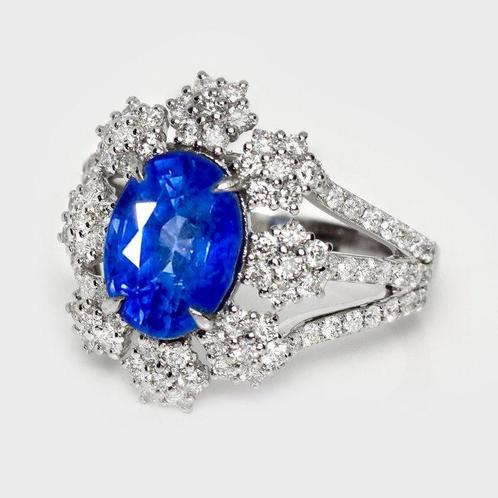 Zonder Minimumprijs - Ring - 18 karaat Witgoud, IGI & Lotus, Sieraden, Tassen en Uiterlijk, Ringen
