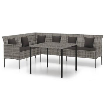 Lounge Tuinset met Kussens - Retourdeal - Grijs - 35% kor... beschikbaar voor biedingen
