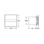 Badkamer Ventilator Cata E-100 GT 100 mm Timer 8W Wit, Ophalen of Verzenden, Nieuw