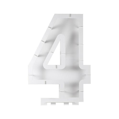 Witte Ballonnen Standaard 4 Jaar 81cm, Hobby en Vrije tijd, Feestartikelen, Nieuw, Verzenden