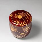 Natsume (theebus) met gouden Makie-bamboe en, Antiek en Kunst