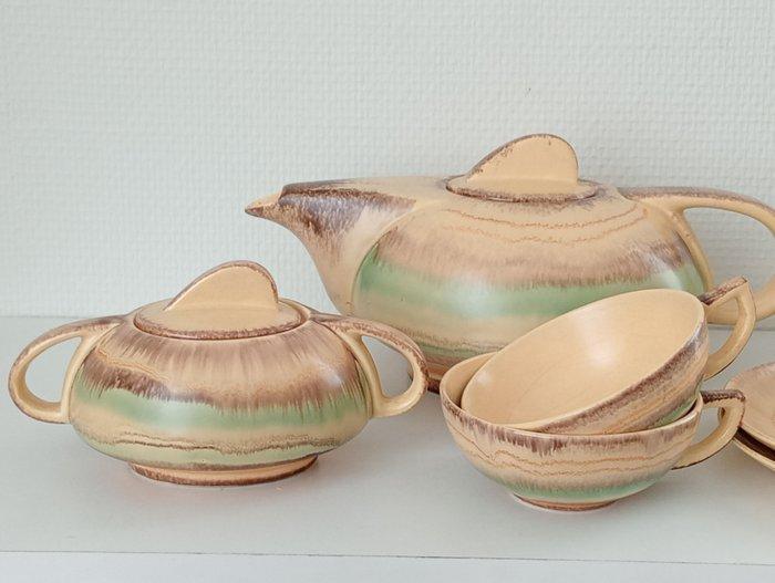 Elsterwerda - Theeservies (7) - Aardewerk - Art Deco, Antiek en Kunst, Kunst | Designobjecten