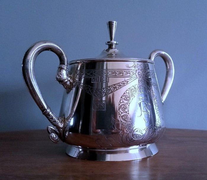 Suikerkom - .875 (84 Zolotniki) zilver - Moscow Russia, Antiek en Kunst, Antiek | Goud en Zilver