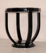 Bijzettafel - Chroom, Hout - Art Deco bijzettafel