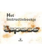 2000 RENAULT ESPACE INSTRUCTIEBOEKJE NEDERLANDS, Auto diversen, Handleidingen en Instructieboekjes