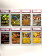 Pokémon - 8 Graded card - Caterpie, Charizard, Pikachu,, Hobby en Vrije tijd, Nieuw