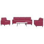 vidaXL 4-delige Loungeset met kussens en bolsters fluweel, Huis en Inrichting, Banken | Bankstellen, Verzenden, Nieuw, Vierpersoons of meer