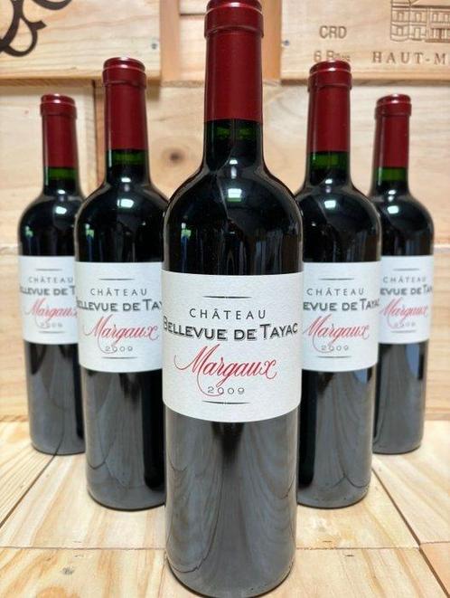 2009 Château Bellevue de Tayac - Margaux Grand Cru - 6, Verzamelen, Wijnen