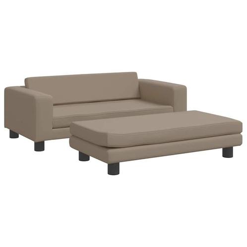 Kinderbank Kunstleer Cappuccino - Tweedekansje - Voor Kle..., Kinderen en Baby's, Kinderkamer | Tafels en Stoelen, Nieuw, Stoel(en)