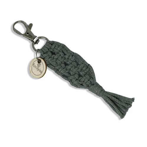 Sleutelhanger Cookie Groen - Katoen - Macramé -, Verzamelen, Sleutelhangers, Nieuw, Overige typen, Ophalen of Verzenden