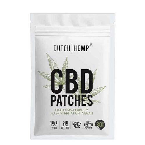 Dutch Hemp CBD pleisters broad spectrum 30 stuks 16 mg CBD, Sport en Fitness, Gezondheidsproducten en Wellness, Verzenden
