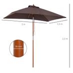 TRUUSK e Parasol, Opvouwbare Tuinparasol, Strandparasol, 3-t, Tuin en Terras, Parasols, Verzenden, Nieuw