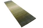 Groen gestreepte Gabbeh  ongebruikt - Loper - 290 cm - 80, Nieuw