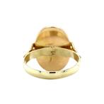 Gouden ring met malachiet 14 krt, Sieraden, Tassen en Uiterlijk, Ringen, Ophalen of Verzenden, Nieuw