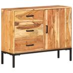 vidaXL Dressoir 88x30x73 cm massief acaciahout, Huis en Inrichting, Kasten | Dressoirs, Verzenden, Nieuw, 50 tot 100 cm, 25 tot 50 cm
