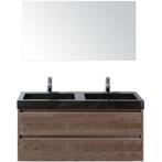 Dante Badmeubelset 120 cm - Tabacco - Wastafel Hardsteen Wit, Ophalen of Verzenden, Nieuw