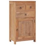 vidaXL Dressoir 50x30x90 cm massief teakhout, Huis en Inrichting, Kasten | Dressoirs, Verzenden, Nieuw, 50 tot 100 cm, 25 tot 50 cm