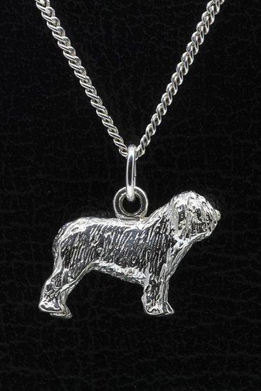Zilveren Perro de Aguas ketting hanger - groot, Sieraden, Tassen en Uiterlijk, Kettinghangers, Verzenden