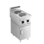 GGM Gastro | Elektrisch fornuis - 4 kW - 2 ronde platen - |, Verzenden, Nieuw, Inbouw