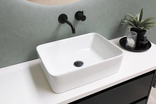 Waskom Top 3: Porselein rechthoek 48 x 37 x 12.5 cm - Glans, Huis en Inrichting, Badkamer | Badkamermeubels, Wastafelkast, Nieuw