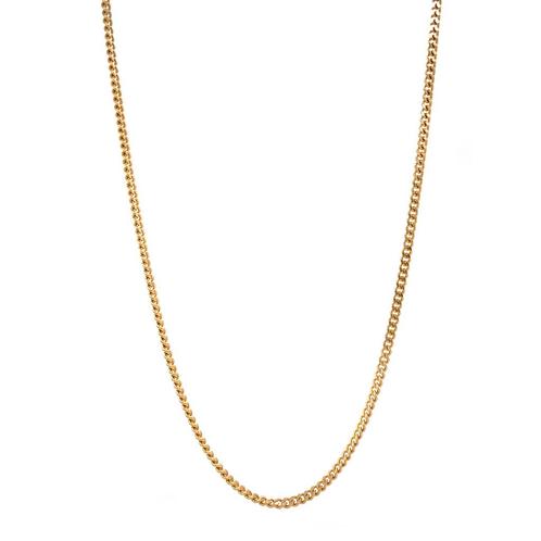 Gouden lengtecollier gourmet 70.5 cm 14 karaat, Sieraden, Tassen en Uiterlijk, Kettingen, Goud, Zo goed als nieuw, Goud, Verzenden