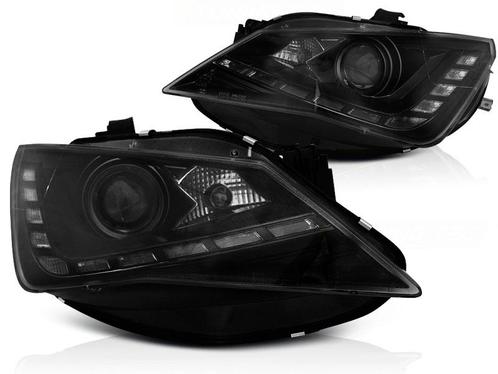 Koplampen Seat Ibiza 6J 12-15 LED DRL-Look Zwart, Auto-onderdelen, Overige Auto-onderdelen, Ophalen of Verzenden